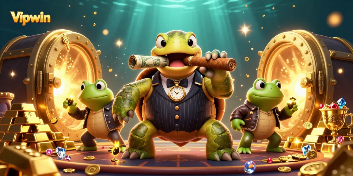 Join the fun at Vipwin with 3D gaming characters amid treasures and excitement.