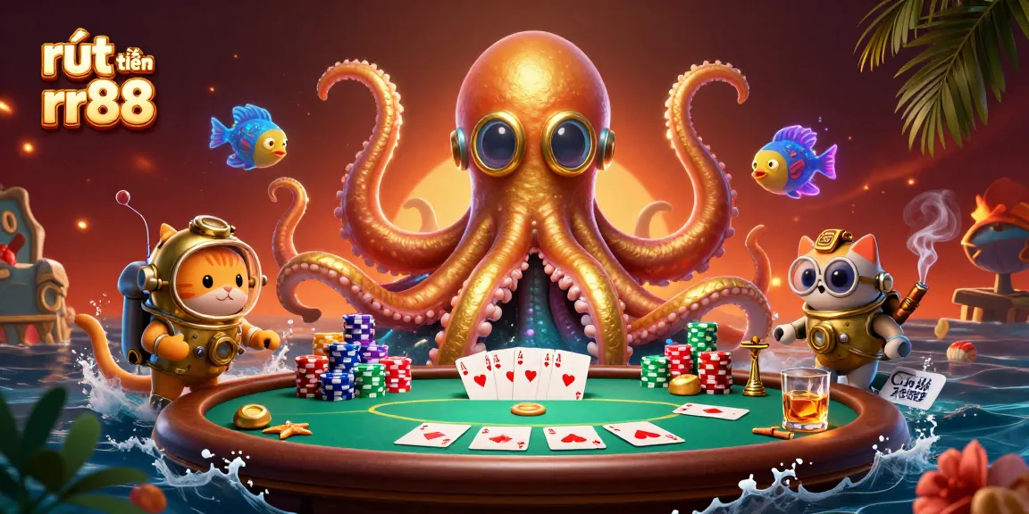 Engage in exciting rút tiền rr88 transactions amidst a vibrant 3D casino scene filled with rich gambling elements.