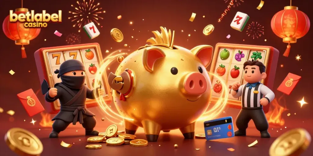 Experience the vibrant world of betting at betlabel casino with colorful characters and gaming elements.