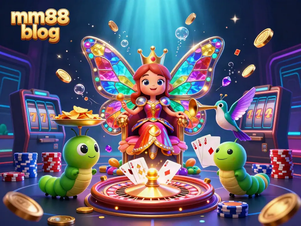 Spin to win with captivating elements from mm88 blog, including vibrant casino symbols.